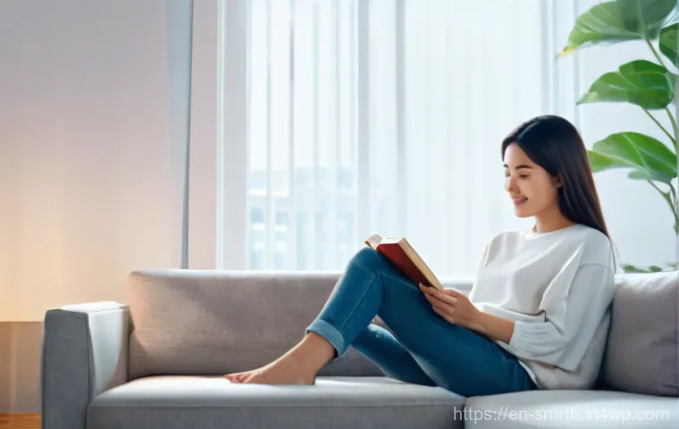 스마트홈 앱 추천 및 사용법 - **Prompt: Predictive Comfort in a Modern Living Room**
    An intricately detailed image of a cozy, ...