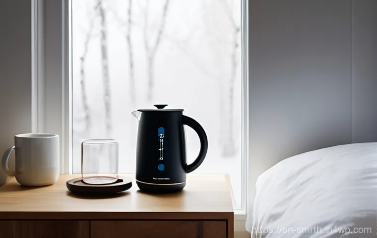 스마트 가전제품의 종류 및 특징 - **"Seamless Morning Wake-Up"**: A serene, sunlit bedroom in a modern, well-designed home. Gentle mor...