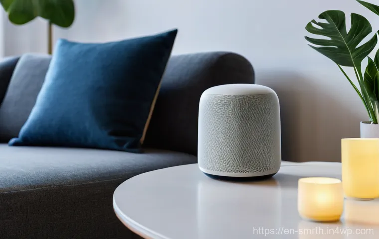 스마트 가전제품의 종류 및 특징 - **"Seamless Morning Wake-Up"**: A serene, sunlit bedroom in a modern, well-designed home. Gentle mor...