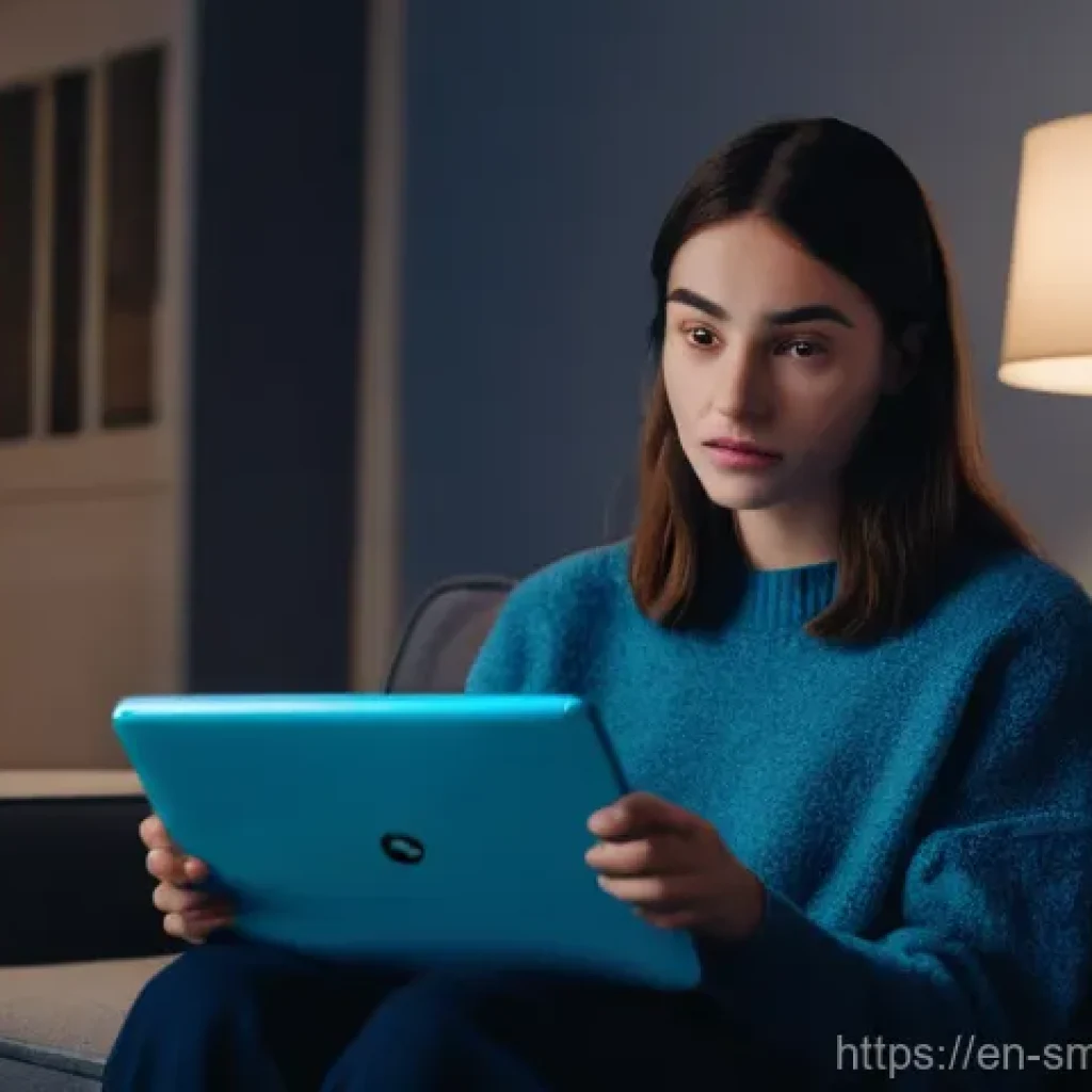 스마트홈 제품의 환경적 영향 - **Prompt:** A cozy, modern living room at twilight. Various smart home devices are subtly glowing wi...