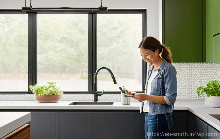 스마트홈 제품의 환경적 영향 - **Prompt:** A vast, dystopian landscape dominated by towering mountains of discarded electronic wast...