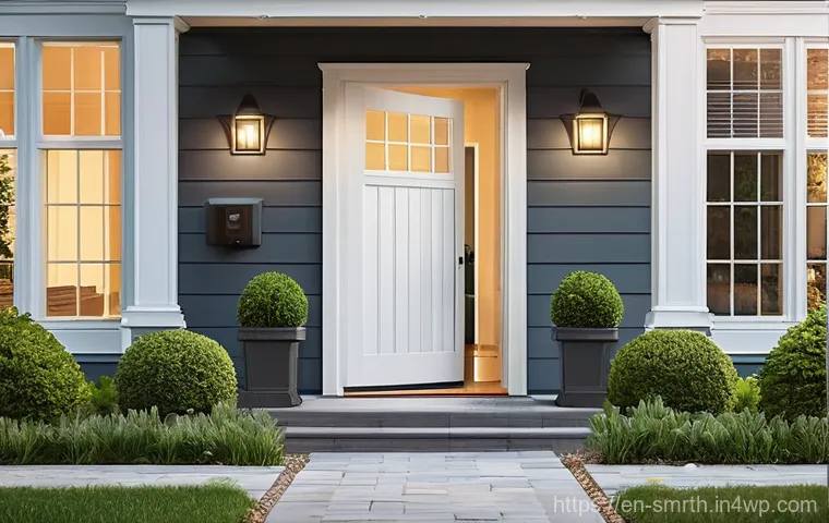 스마트홈 시스템 구축을 위한 필수 장비 - **Smart Home Hub: Family Connection & Ease**
    A high-definition, realistic image of a modern, inv...