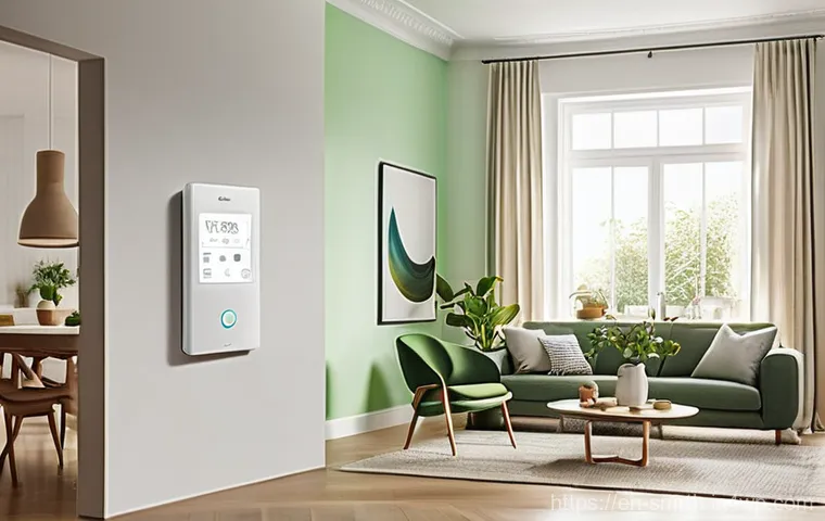 스마트홈 기기와 빅데이터의 활용 사례 - **Prompt:** A cozy, modern bedroom bathed in soft, warm light as a person (age 20s-30s, wearing comf...